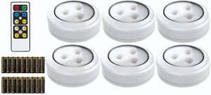 Brilliant Evolution LED Puck Light 6 Pack with Remote