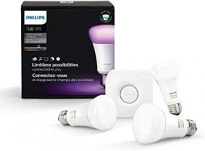 Philips Hue 464479 Hue White and Color Ambiance A19 Starter Kit