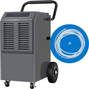 hOmeLabs 140 Pint Commercial Grade Dehumidifier with Built in Pump and Drain Hose