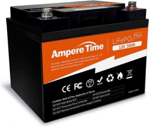 Ampere Time 12V 50Ah Lithium LiFePO4 Battery