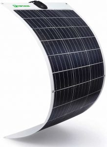 Topsolar Flexible Monocrystalline Solar Panel 100W 24V/12V